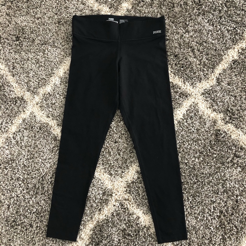 PINK Collection yoga pants / Black / Large